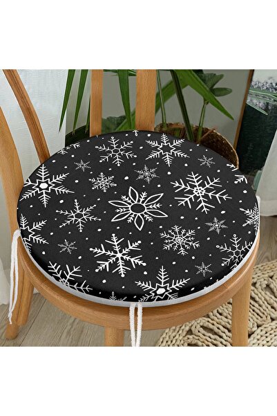 Realhomes Ψηφιακό τυπωμένο μαξιλάρι καρέκλας με στρογγυλό φερμουάρ με μοτίβο ...