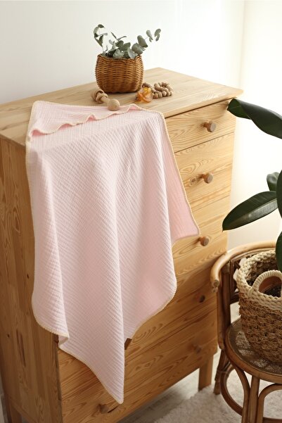 Mujo Baby&Kids قماط موسلين 4 طبقات 100% قطن كاندي بينك