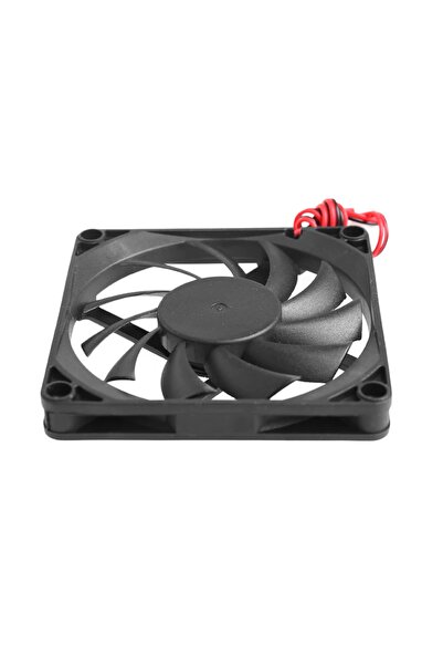 ROBİZ Dc 12v Fan 80x80mm 8010 8x8cm Sessiz 2 Pin Fırçasız Soğutma Fanı Kuluçka Ekran Kartı Cooler