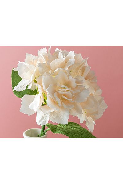 English Home Hortensia Single Branch Τεχνητό Λουλούδι 35 εκ. Σαμπάνια