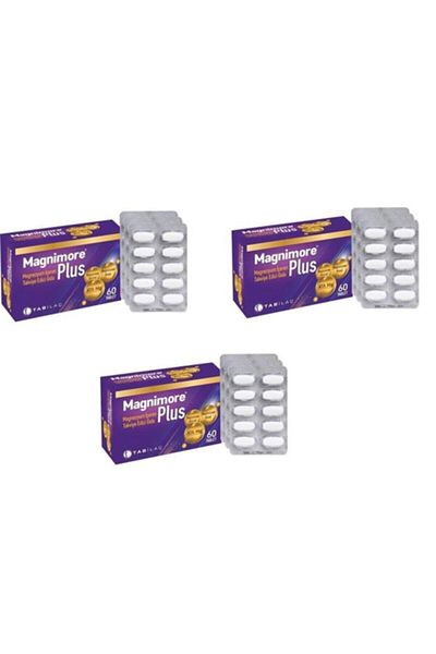 Magnimore Plus 60 Tablets (magnesium) 3 Pieces Skt: 09/2023