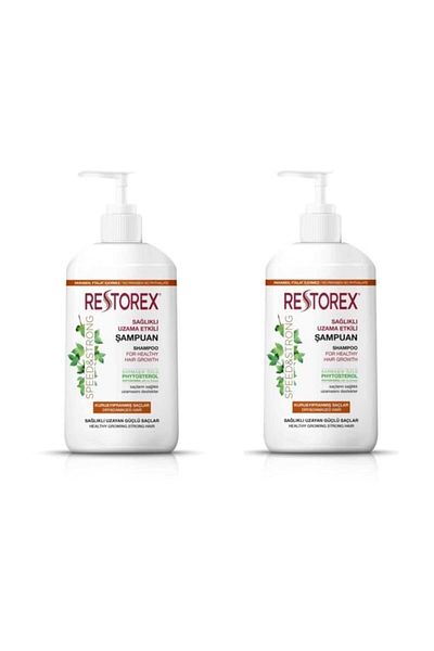 Restorex Shampoo for Dry - Damaged Hair 1000 ml X 2 Pcs