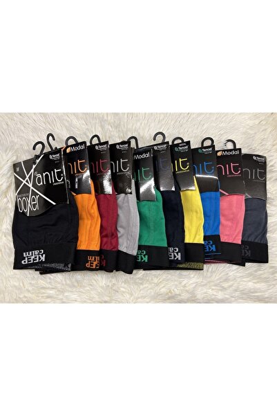 Anıt 1266 Renkli 10'lu Paket Modal Boxer