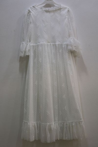 Daisy Cream Collar Lace Girl's Evening Dress
