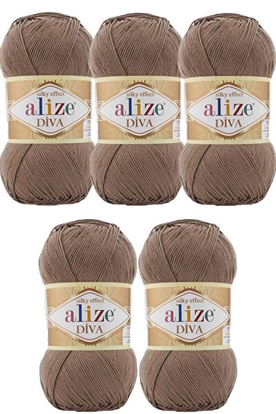 Alize Ață de tricotat Diva Bright Mercerized pentru vară și primăvară Nr:688 (5 bucăți)