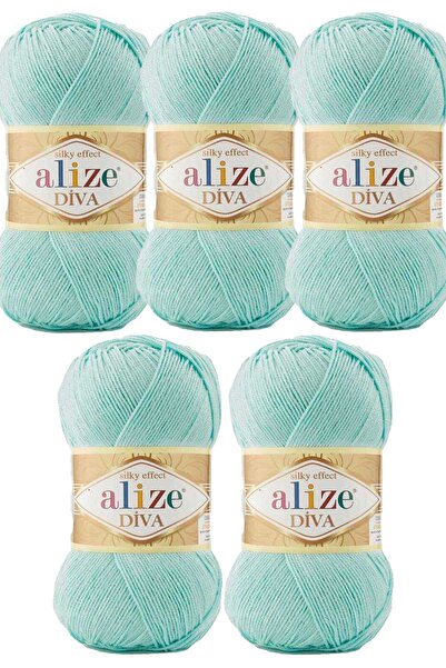 Alize Diva Bright Mercerized Fire de vară și primăvară Fire de tricotat Nr.:6...