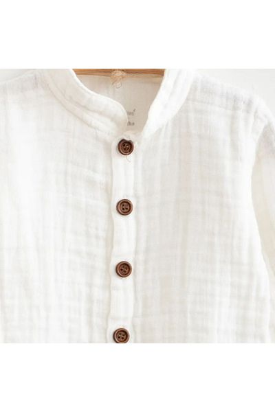 CFR Kids Baby Boy Woven Organic Cotton 2-Piece Muslin Set - Baby Birth Gift
