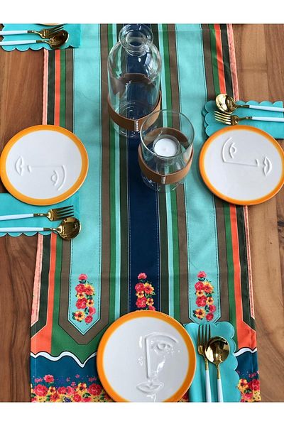 MeGgDecor Face Sweet Plate Orange