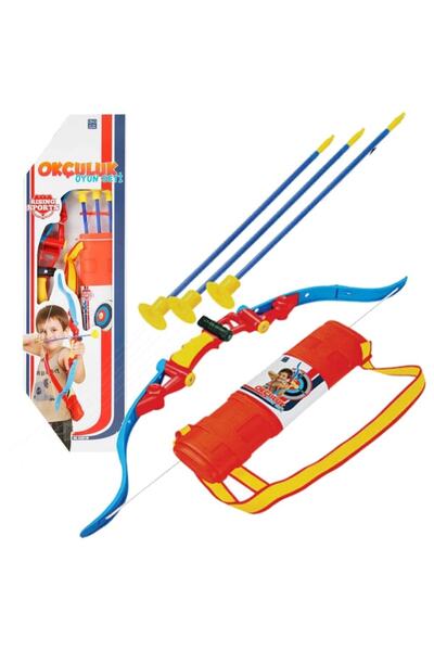 YıldızDükkan Ok Yay Set Oyuncak Okçuluk Seti Çocuklar Için Spor Aktivite Oyun...