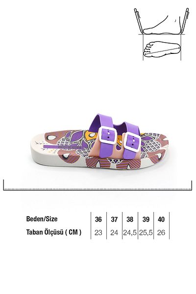 GEZER Summer Two Buckle Non-Slip Sole Young Girl Slippers