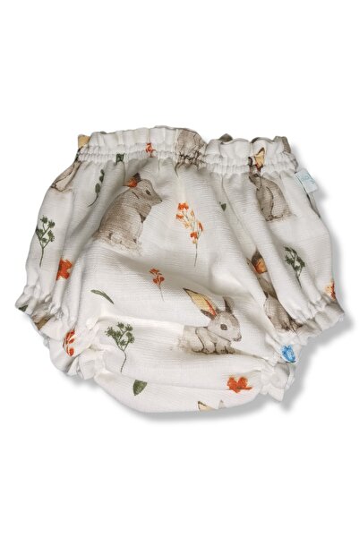 Majkabeba Doğadaki Tavşan Desenli Alezli (sıvı Geçirmez) Külot Bez Bıraktırma...