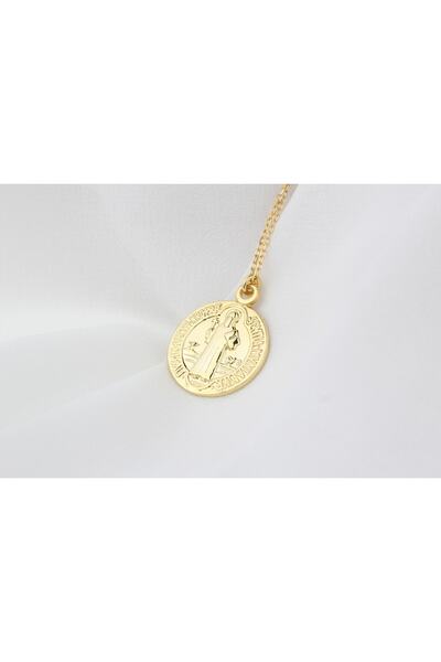 Glorria Gümüş Saint Benedict Kolye