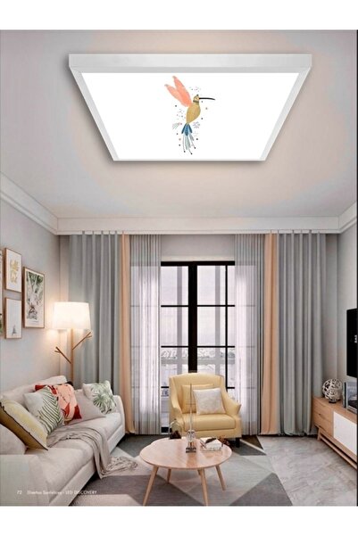 Gökyüzü Panel Salon-avize-60x60-54w-led-armatür-oturma-odası-aydınlatma-spor-avize-modelleri-new Home Chandelier