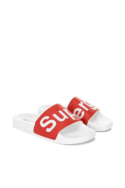 Superga 1908 Slides Clear Identity - Red-white