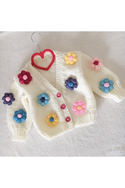 İzmirblanket El Örgüsü Bebek Crop Hırka