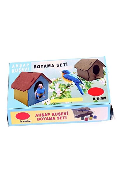 Hyd Boyanabilir Ahşap Kuşevi Yapım Ve Boyama Seti