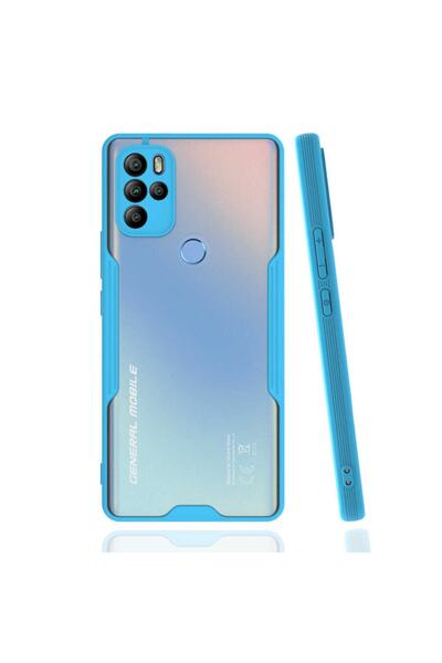 Ceponya General Mobile 21 Pro Uyumlu Kamera Korumalı Arkası Şeffaf Silikon