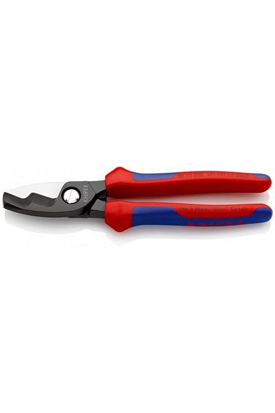 Knipex 95 12 200 مقص قطع الكابلات بشفرة مزدوجة 200 مم
