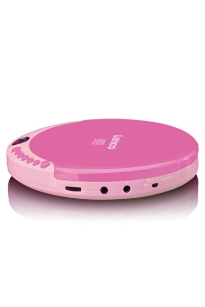 Lenco Taşınabilir Cd Çalar Discman Şarj Özellikli Pembe Cd-011 Pk