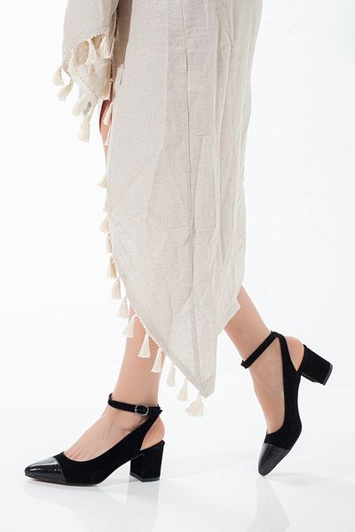 LİLLA Women's Short Strap Suede Casual Shoes