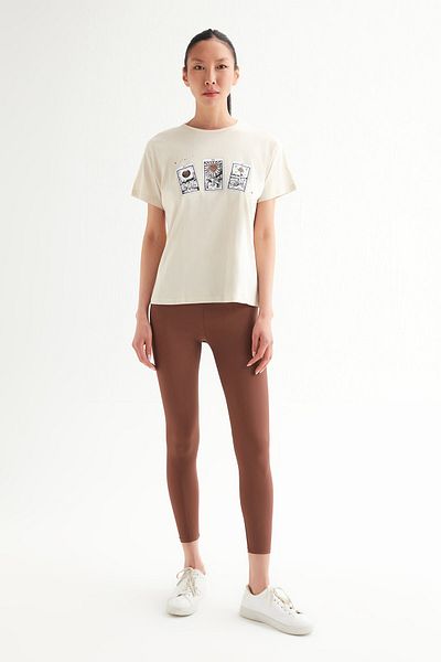 Açelya Okcu Women's Basic Printed T-shirt