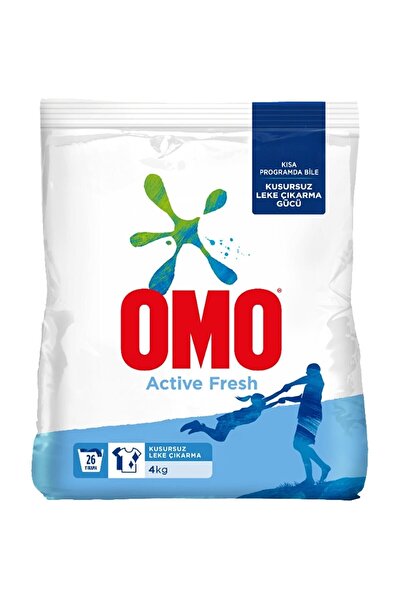 Omo Matik Active Fresh Toz Çamaşır Deterjanı 4 Kg X 4 Adet