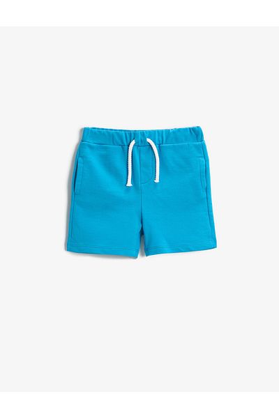 Koton Shorts with Lace Waist and Pocket Above Knee Cotton