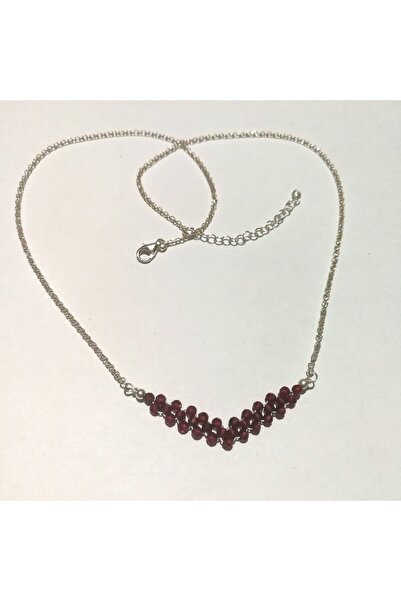 Garnet Doğaltaşlı 925 Ayar Gümüş