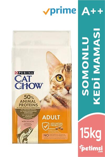 Purina Cat Chow Purina Nestle Chat Chow Yetişkin Somonlu Kedi Maması 15 Kg