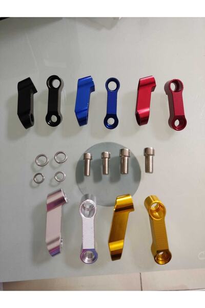 Tex Motosiklet Ayna Uzatma Aparatı Kırmızı 10 mm