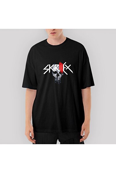 Z zepplin Tricou negru Punisher Oversize Skrillex