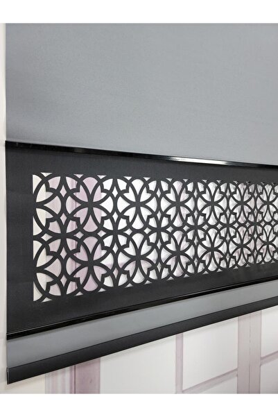 BBB Lazer Stor Perde Yeni Nesil Çift Renk Mat Kalın Kumaşlı Antrasit