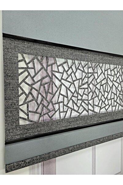 BBB Lazer Stor Perde Yeni Nesil Çift Renk Mat Kalın Kumaşlı Antrasit