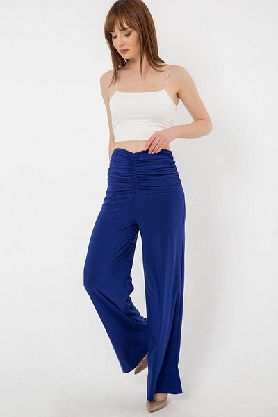 Laranor Pantaloni largi cu talie înaltă, cu detaliu de șnur pentru corset de sax