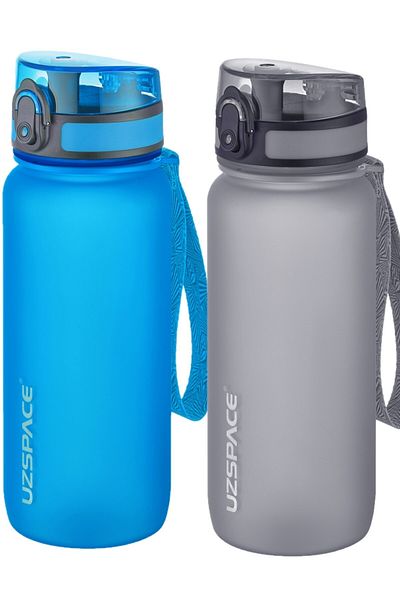Uzspace Set of 2 650ml Tritan Water Flask No Bpa No Smell