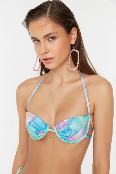 Trendyol Collection Μπικίνι με μοτίβο μπατίκ TBESS22BU0219