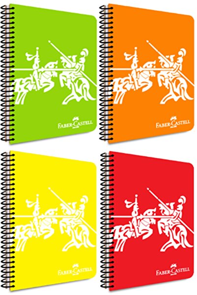 Faber Castell Vivid Colors1 Spiral A4(21X29.7Cm) Pp(Plastic)Cover 100 Yp Unlined Notebook 1 Piece