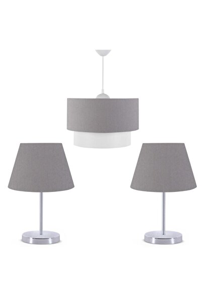 Emg DesiGn Set of 3 Chandelier and Nightstand Lampshade