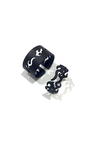 oldskoolbutik Double Adjustable Flame Ring