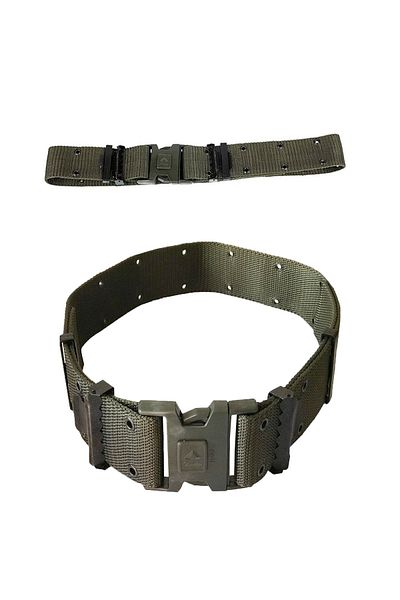KORDAK Khaki Perforated Knitted Palaska - Adjustable Outdoor Belt