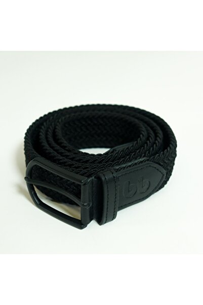 Kravatistan Black Elastic Knitted Belt Bab-Belt