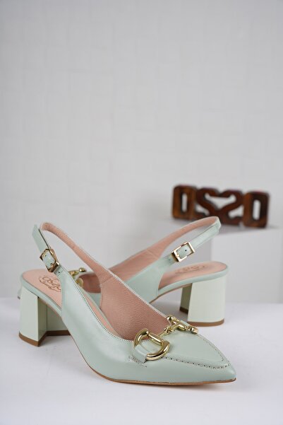 Osso Hakiki Deri Kadın Burun Kapalı Sandalet 221127527