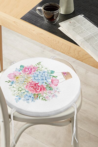 Realhomes Стілець з цифровим принтом у вигляді стрічки з мотивом змішаних кві...