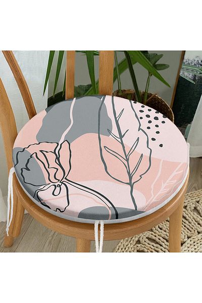 Realhomes Bohemian Special Design Round Zippered Chair Cushion