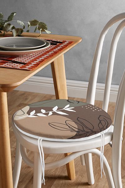 Realhomes Bohemian Special Design Round Zippered Chair Cushion