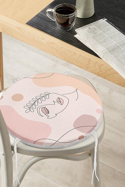 Realhomes Bohemian Special Design Round Zippered Chair Cushion
