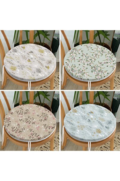Realhomes Set de perne pentru scaune rotunde, moderne, cu fermoar, cu model f...