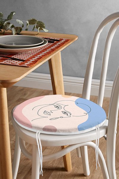 Realhomes Bohemian Special Design Round Zippered Chair Cushion