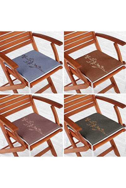 Realhomes Набір з 4 кольорових підлогових килимків Onedraw з квітковим малюнк...