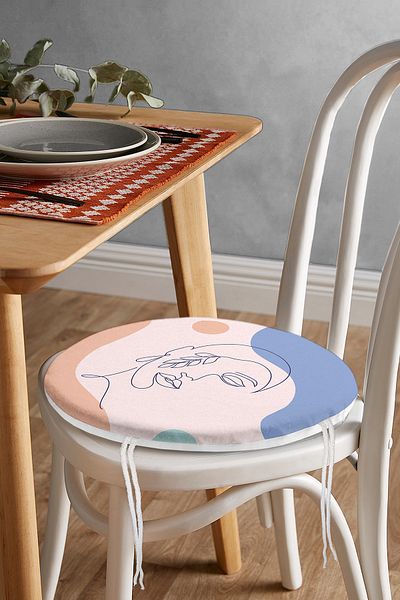 Realhomes Bohemian Special Design Round Zippered Chair Cushion